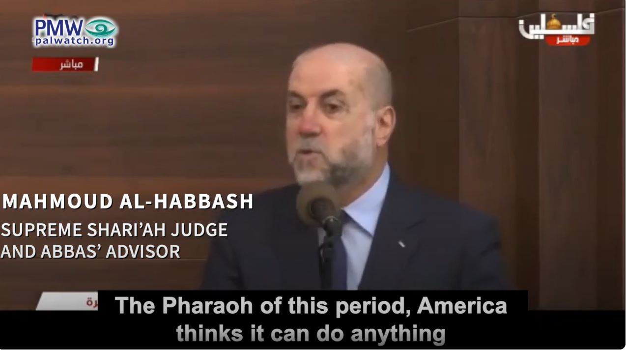 Picture of Habbash insulting America