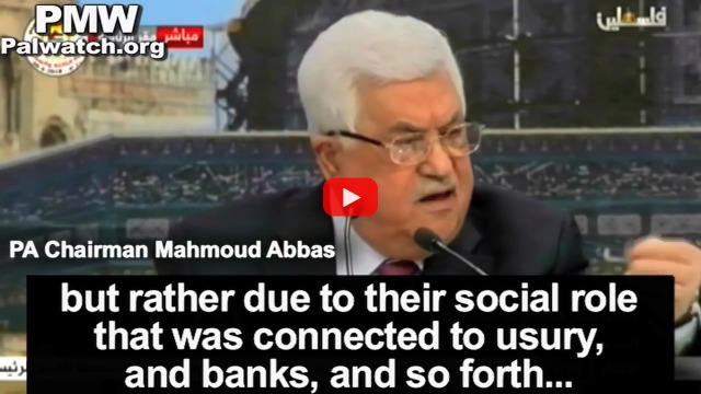 Abbas saying Holocaust was cause of Jews' social role