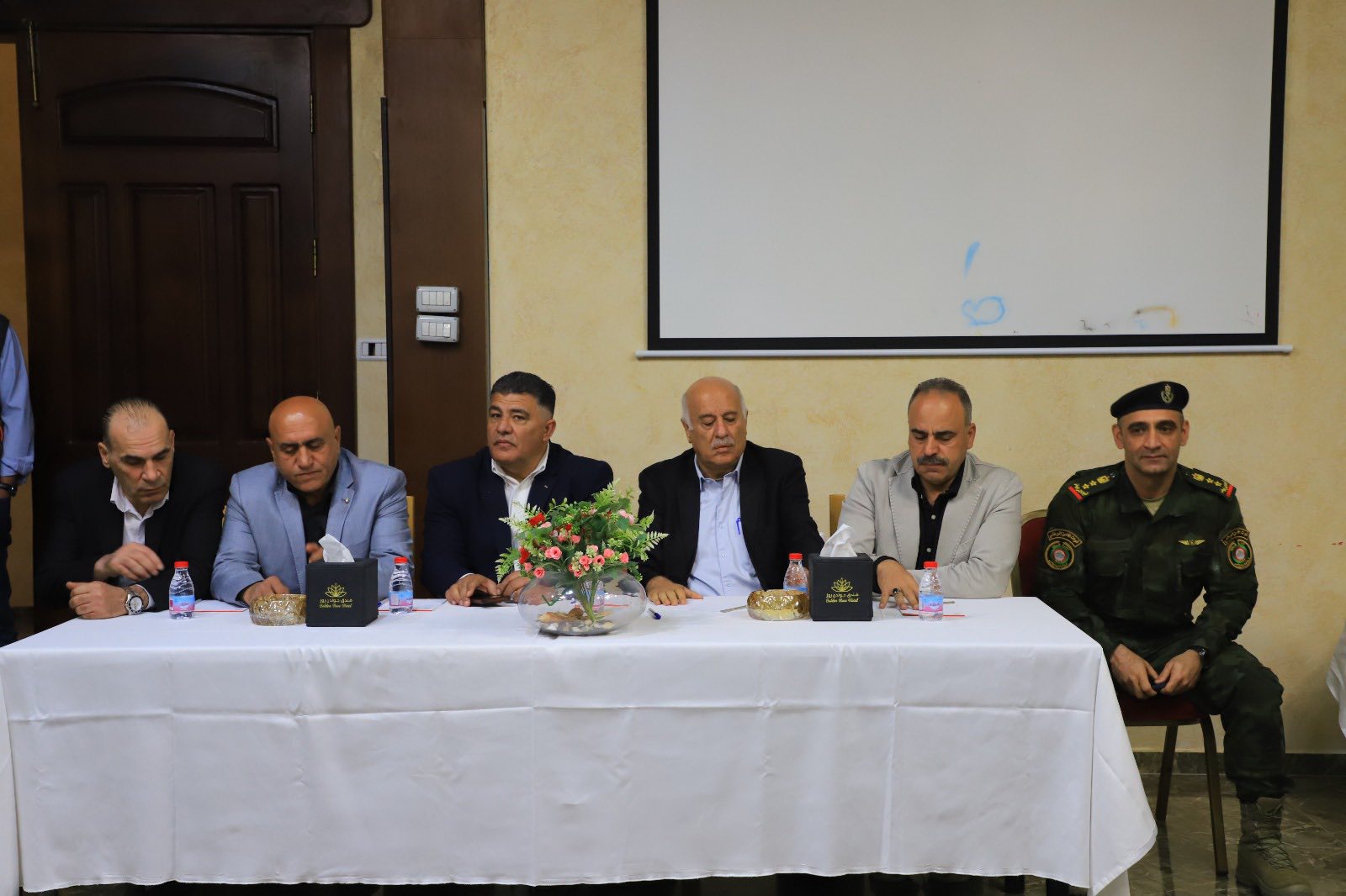 Jibril Rajoub, senior P A and Fatah officials