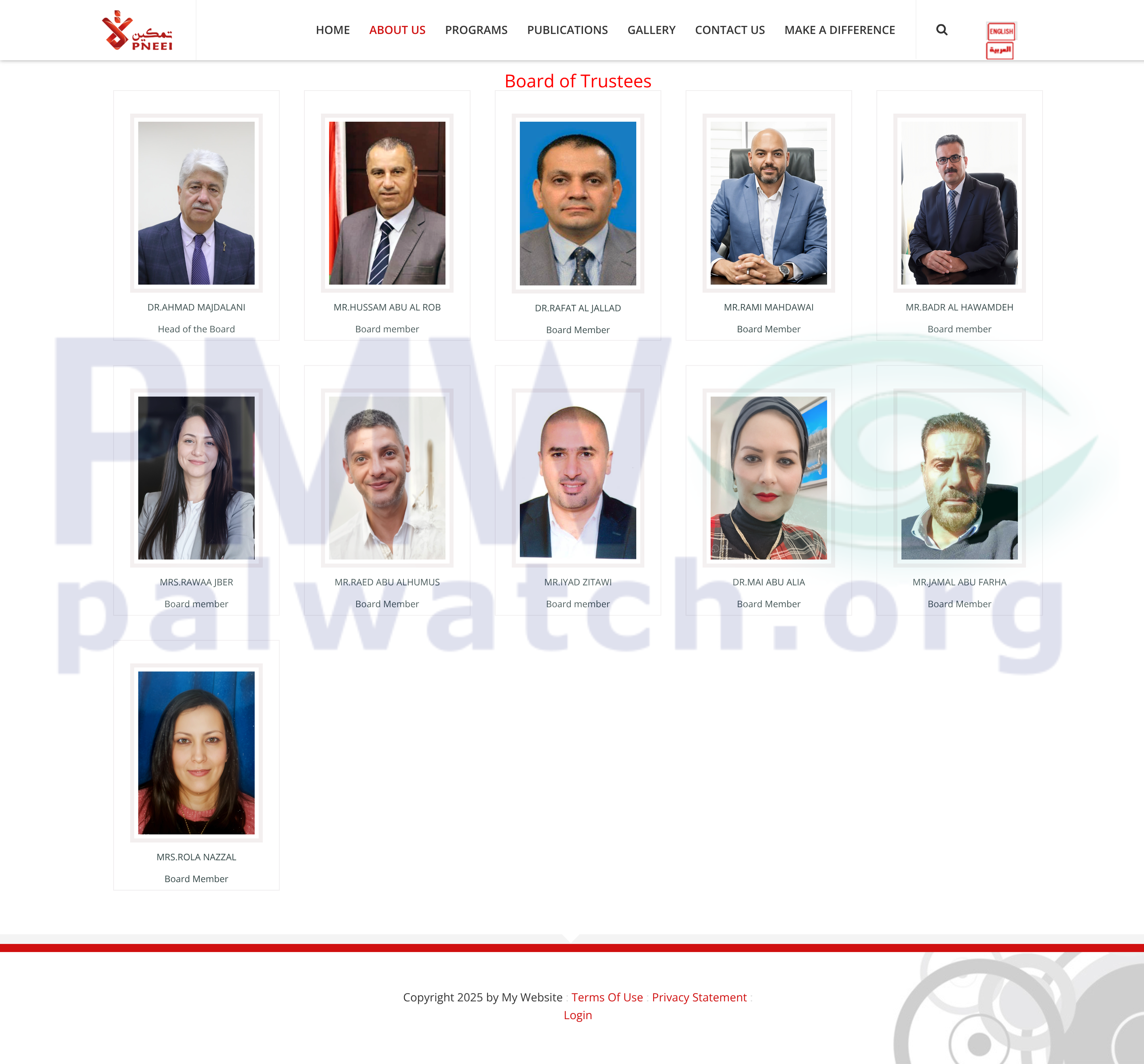 PNEEI board members photos