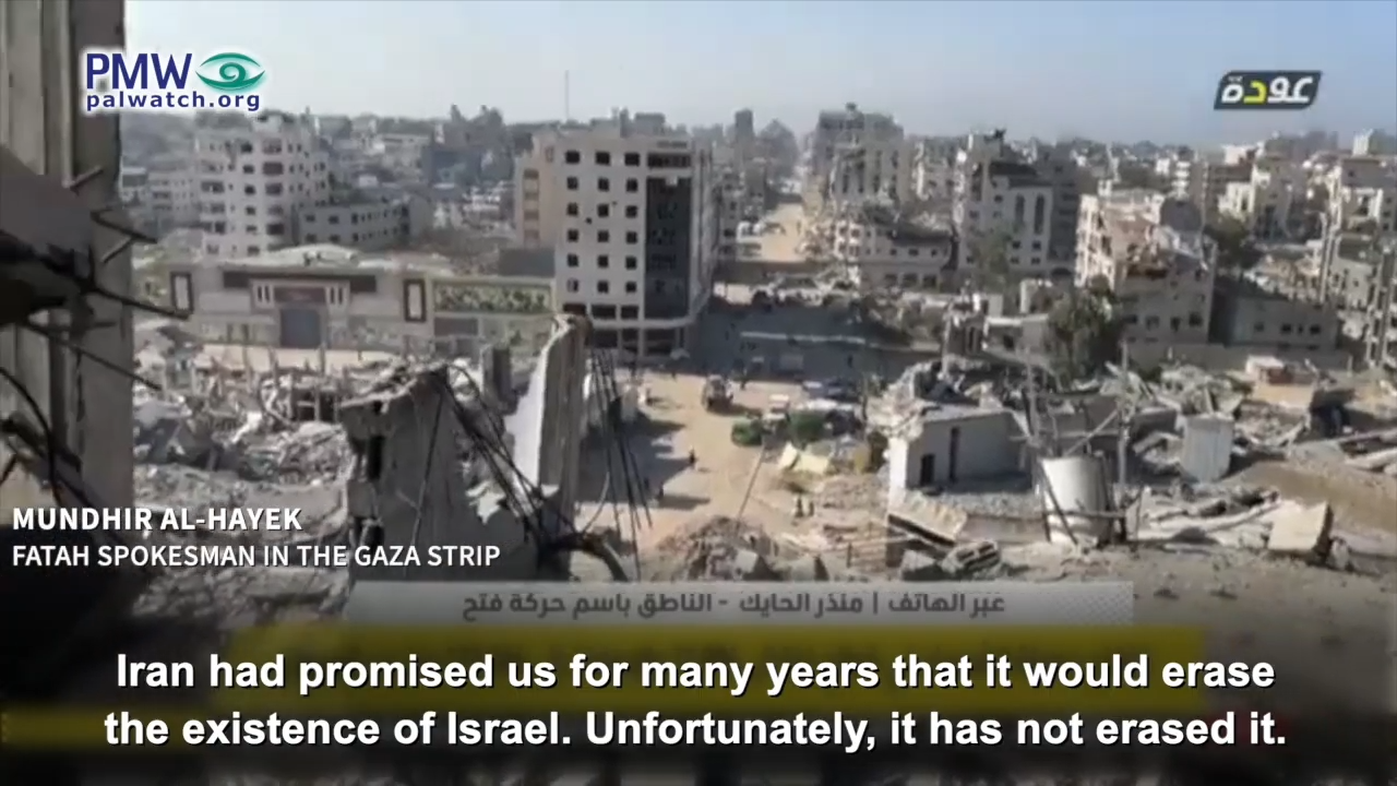 Fatah spokesman in Gaza complaining on Awdah TV