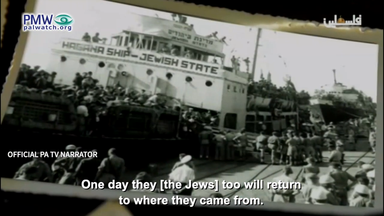 PA TV saying Jews should go back to Europe