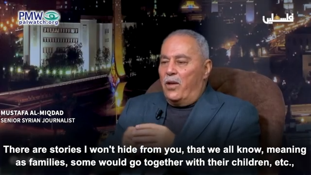 Syrian journalist admitting Palestinians deliberately sacrifice kids