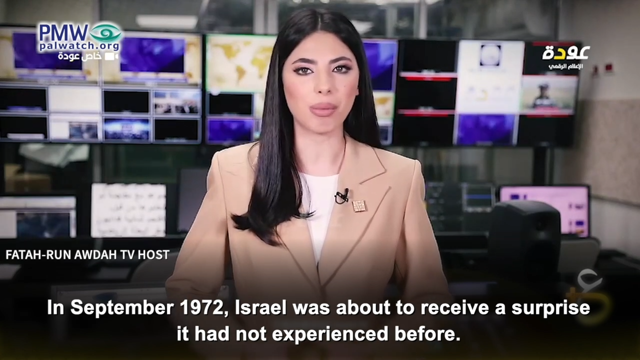 Awdah TV host glorifying Munich Olympics massacre