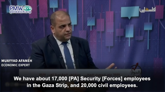 PA economic expert talking about PA employees in Gaza