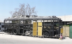 Remnat of bus hijacked bu Mughrabi